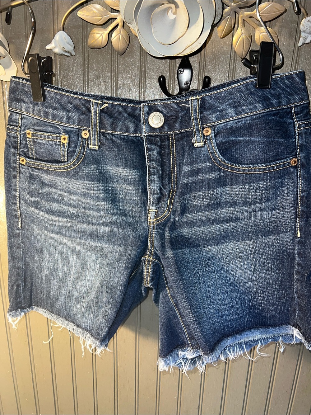 American Eagle Outfitters Dark Indigo Denim Shorts